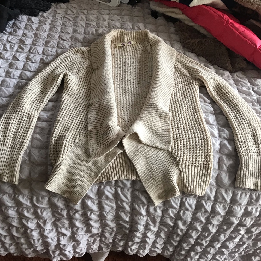 Cream cardigan